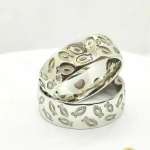 Alianza oro blanco textura