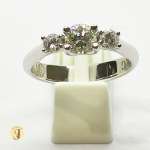 Sortija tresillo 3 diamantes